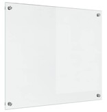VidaXL Keuken Achterwand Doorzichtig 70 x 60 x 0.8 cm gehard glas