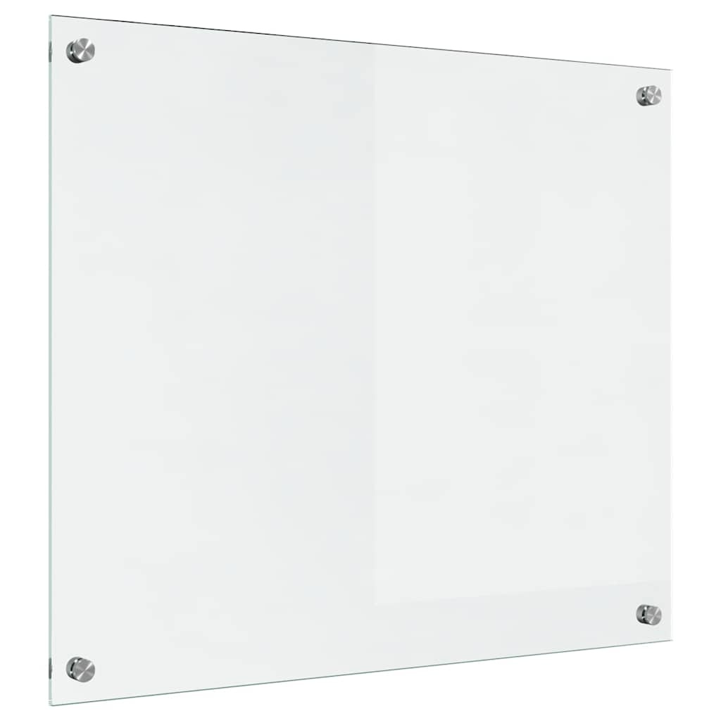 VidaXL Keuken Achterwand Doorzichtig 70 x 60 x 0.8 cm gehard glas