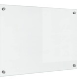 VidaXL Keuken Achterwand Doorzichtig 70 x 50 x 0.8 cm gehard glas