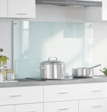 VidaXL Keuken Achterwand Wit 100 x 60 x 0,8 cm gehard glas