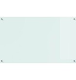 VidaXL Keuken Achterwand Wit 100 x 60 x 0,8 cm gehard glas