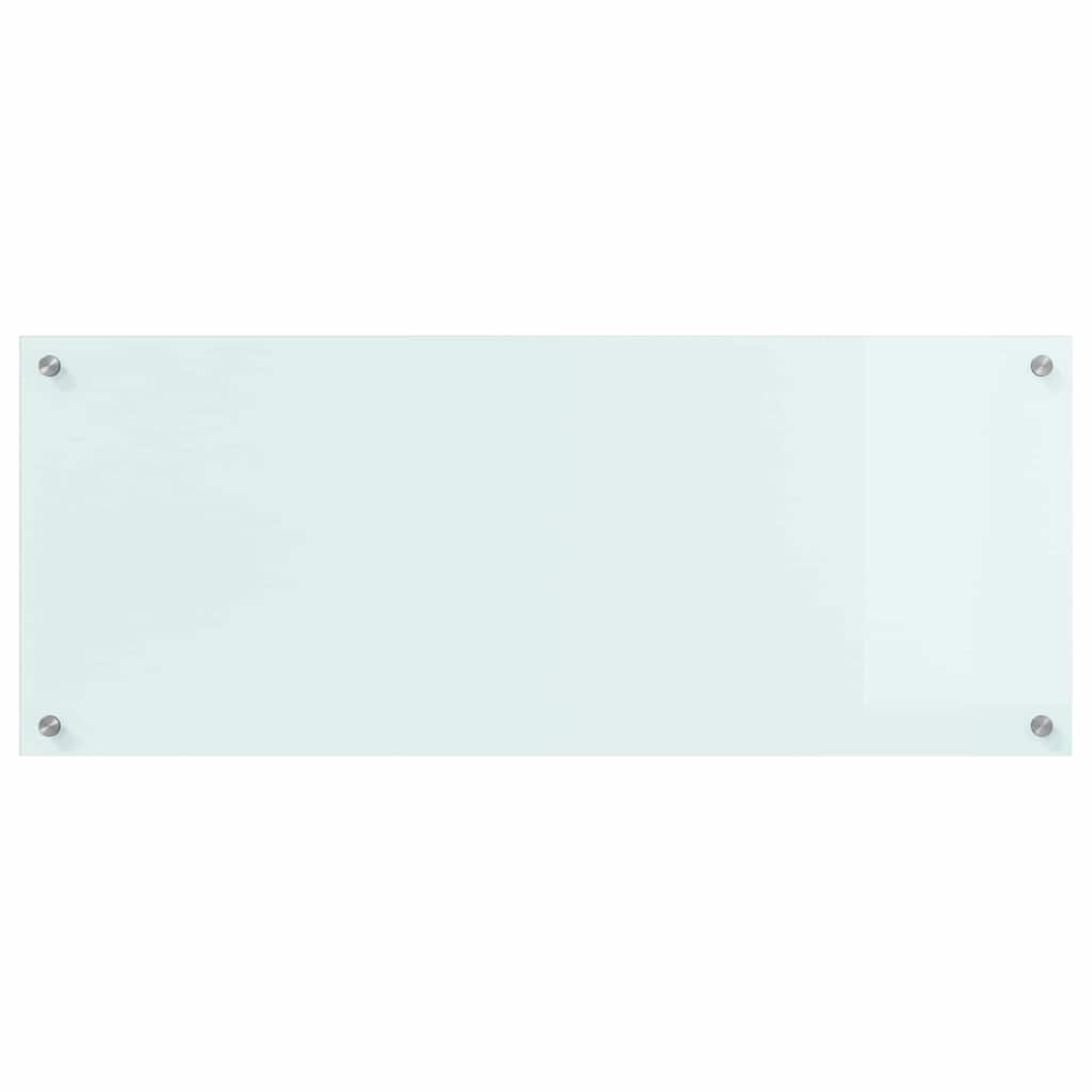 VidaXL Keuken Achterwand Wit 100 x 40 x 0,8 cm gehard glas