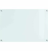 VidaXL Keuken Achterwand Wit 90 x 60 x 0.8 cm gehard glas