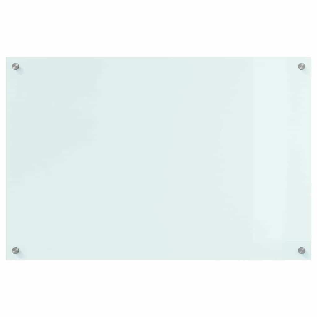 VidaXL Keuken Achterwand Wit 90 x 60 x 0.8 cm gehard glas