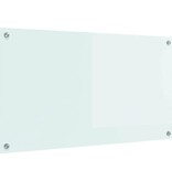 VidaXL Keuken Achterwand Wit 90 x 50 x 0.8 cm gehard glas