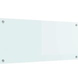VidaXL Keuken Achterwand Wit 90 x 40 x 0,8 cm gehard glas