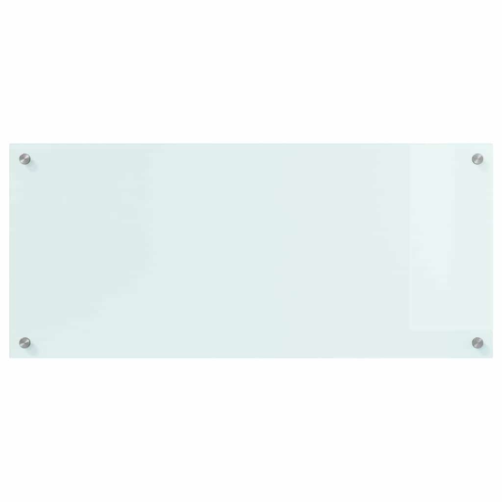 VidaXL Keuken Achterwand Wit 90 x 40 x 0,8 cm gehard glas
