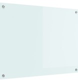 VidaXL Keuken Achterwand Wit 80 x 60 x 0.8 cm gehard glas
