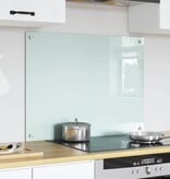 VidaXL Keuken Achterwand Wit 80 x 60 x 0.8 cm gehard glas