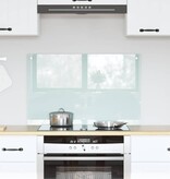 VidaXL Keuken Achterwand Wit 80 x 50 x 0.8 cm gehard glas