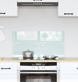 VidaXL Keuken Achterwand Wit 80 x 40 x 0.8 cm gehard glas