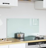 VidaXL Keuken Achterwand Wit 80 x 40 x 0.8 cm gehard glas