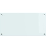 VidaXL Keuken Achterwand Wit 80 x 40 x 0.8 cm gehard glas