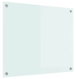 VidaXL Keuken Achterwand Wit 70 x 60 x 0.8 cm gehard glas