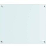 VidaXL Keuken Achterwand Wit 70 x 60 x 0.8 cm gehard glas