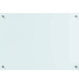 VidaXL Keuken Achterwand Wit 70 x 50 x 0.8 cm gehard glas