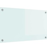 VidaXL Keuken Achterwand Wit 70 x 40 x 0,8 cm gehard glas