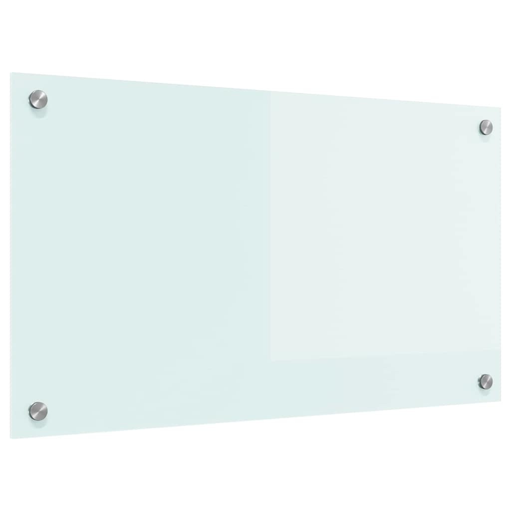 VidaXL Keuken Achterwand Wit 70 x 40 x 0,8 cm gehard glas