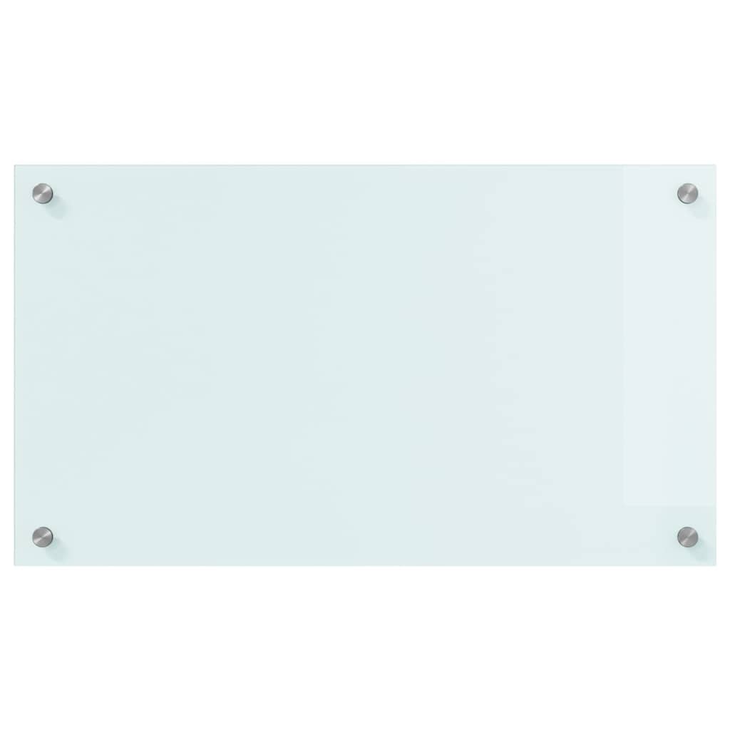 VidaXL Keuken Achterwand Wit 70 x 40 x 0,8 cm gehard glas
