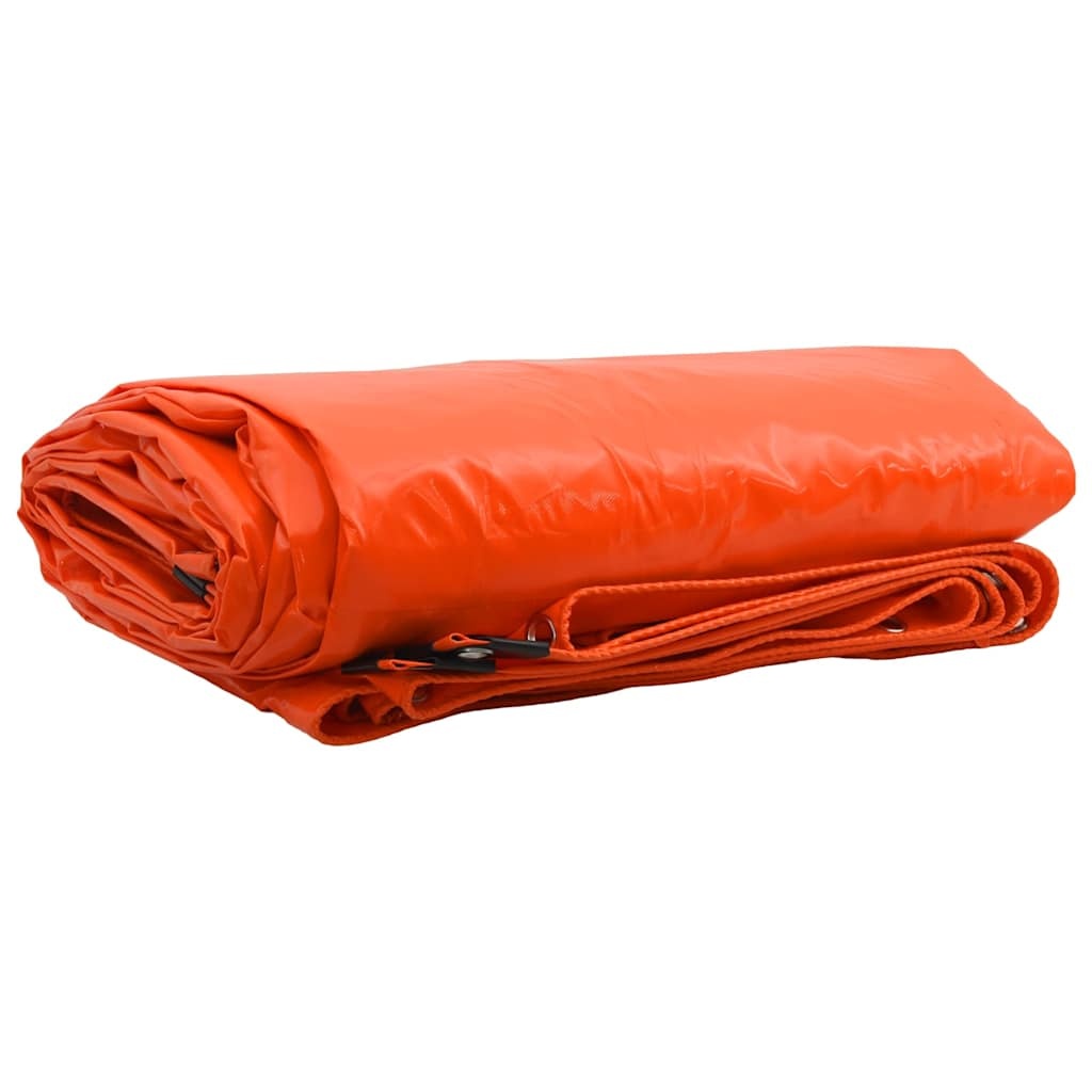 VidaXL Zeil 650g / m² Oranje 3,5 x 5 m Canvas met PVC-coating