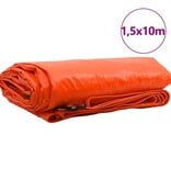 VidaXL Zeil 650g / m² Oranje 1,5 x 10 m Canvas met PVC-coating