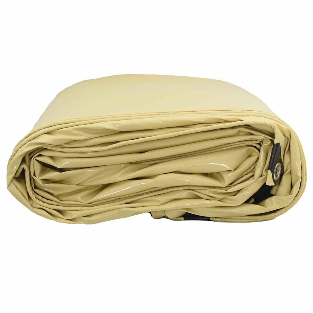 VidaXL Zeil 650g / m² Beige 2,5 x 4,5 m Canvas met PVC-coating
