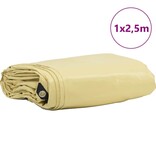 VidaXL Zeil 650g / m² Beige 1 x 2,5 m Canvas met PVC-coating