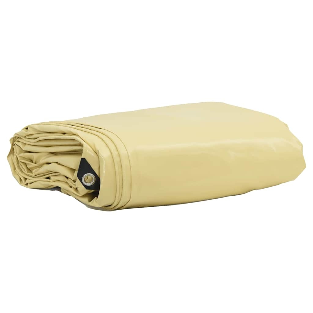 VidaXL Zeil 650g / m² Beige 1,5 x 10 m Canvas met PVC-coating