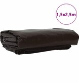 VidaXL Zeil 650g / m² Bruin 1,5 x 2,5 m Canvas met PVC-coating