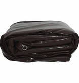 VidaXL Zeil 650g / m² Bruin 1,5 x 10 m Canvas met PVC-coating