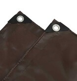 VidaXL Zeil 650g / m² Bruin 1,5 x 10 m Canvas met PVC-coating