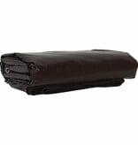 VidaXL Zeil 650g / m² Bruin 4 x 4 m Canvas met PVC-coating