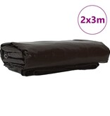 VidaXL Zeil 650g / m² Bruin 2 x 3 m Canvas met PVC-coating