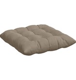 VidaXL Zitkussens 4 pcs Taupe 40 x 40 x 6 cm Microfibre