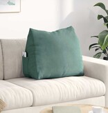 VidaXL Rugkussen Zeegroen 60 x 20 x 50 cm Katoen Stof