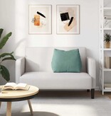 VidaXL Rugkussen Zeegroen 60 x 20 x 50 cm Katoen Stof