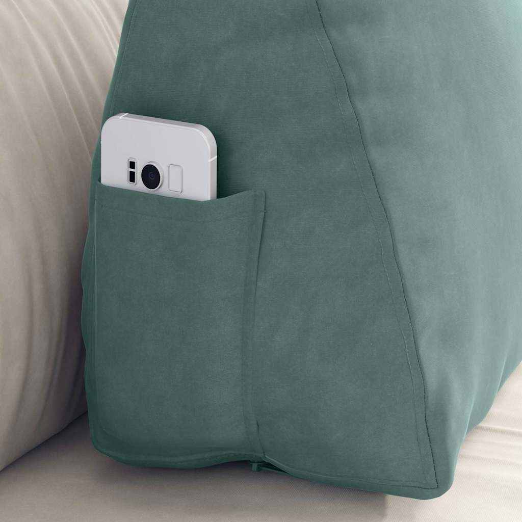 VidaXL Rugkussen Zeegroen 60 x 20 x 50 cm Katoen Stof