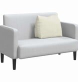 VidaXL Rugkussen Crème 60 x 20 x 50 cm Katoen Stof