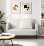 VidaXL Rugkussen Crème 60 x 20 x 50 cm Katoen Stof