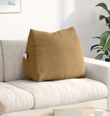 VidaXL Rugkussen Bruin 60 x 20 x 50 cm Katoen Stof