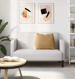 VidaXL Rugkussen Bruin 60 x 20 x 50 cm Katoen Stof