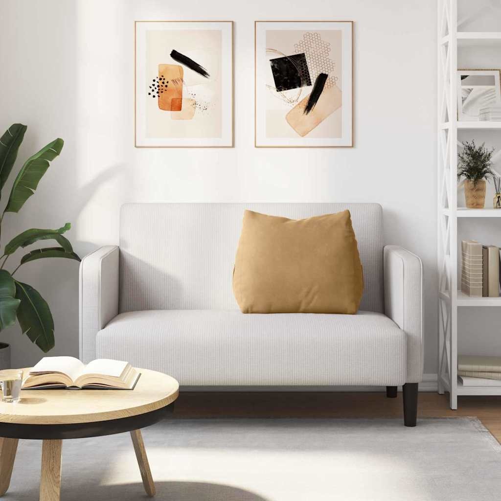 VidaXL Rugkussen Bruin 60 x 20 x 50 cm Katoen Stof