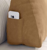 VidaXL Rugkussen Bruin 60 x 20 x 50 cm Katoen Stof