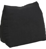 VidaXL Rugkussen Zwart 60 x 20 x 50 cm Katoen Stof