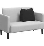 VidaXL Rugkussen Zwart 60 x 20 x 50 cm Katoen Stof