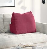 VidaXL Rugkussen Wijnrood 60 x 20 x 50 cm Katoen Stof