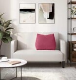 VidaXL Rugkussen Wijnrood 60 x 20 x 50 cm Katoen Stof