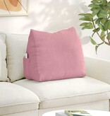 VidaXL Rugkussen Roze 60 x 20 x 50 cm Katoen Stof