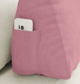 VidaXL Rugkussen Roze 60 x 20 x 50 cm Katoen Stof