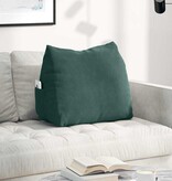 VidaXL Rugkussen Donkergroen 60 x 20 x 50 cm Katoen Stof
